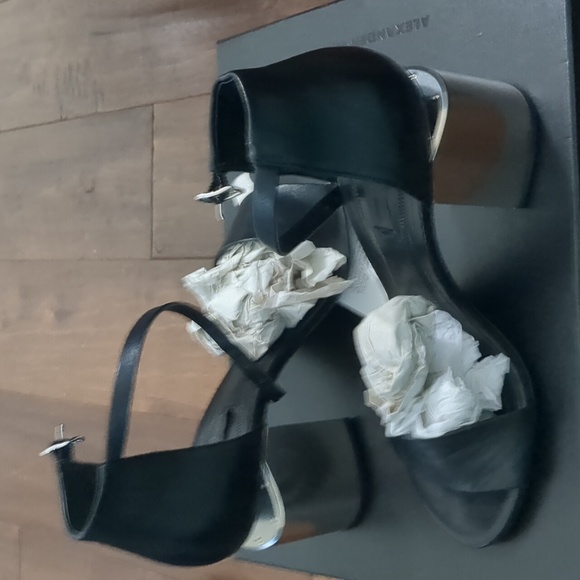 Alexander Wang Classic Chunky Heel Sandals 36.5 - Picture 11 of 14